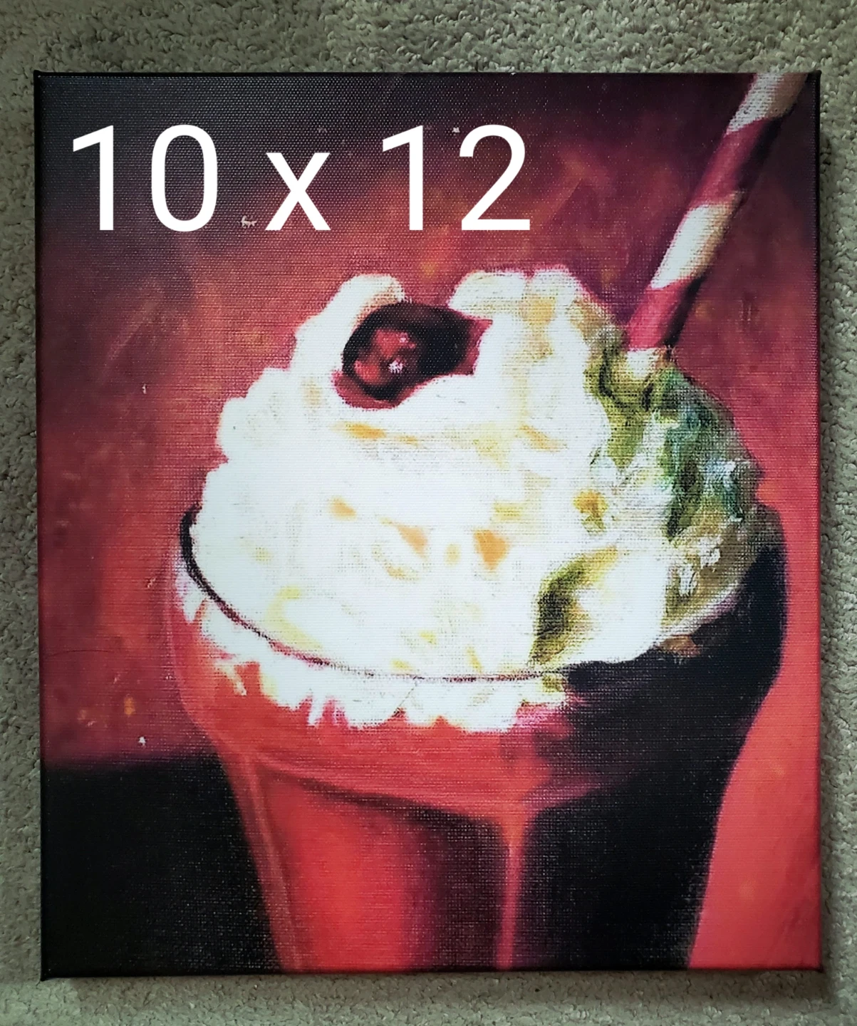 Artwork on Canvas: Milkshake