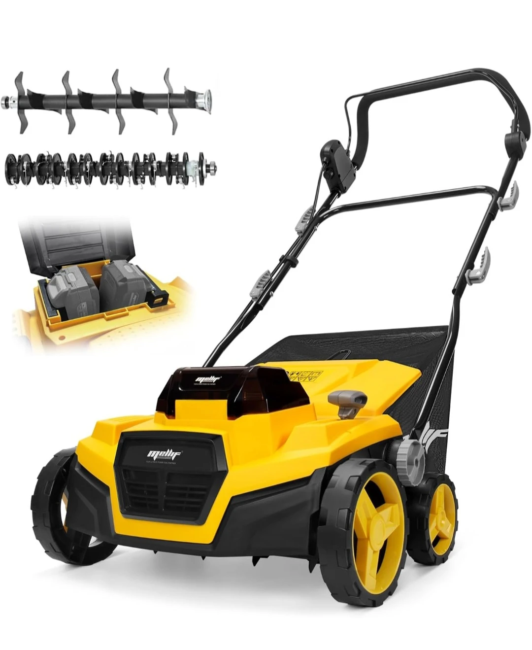 Mellif Yellow Electric Lawn Dethatcher/Scarifier - photo 2