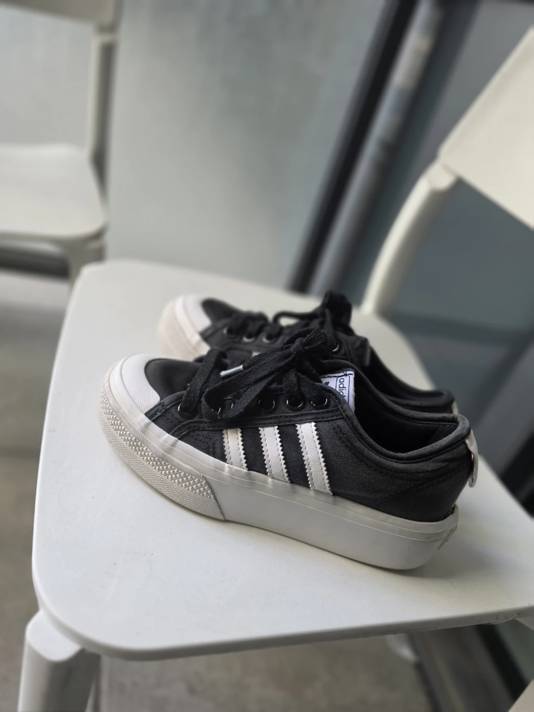 Adidas Kids Shoes Black White