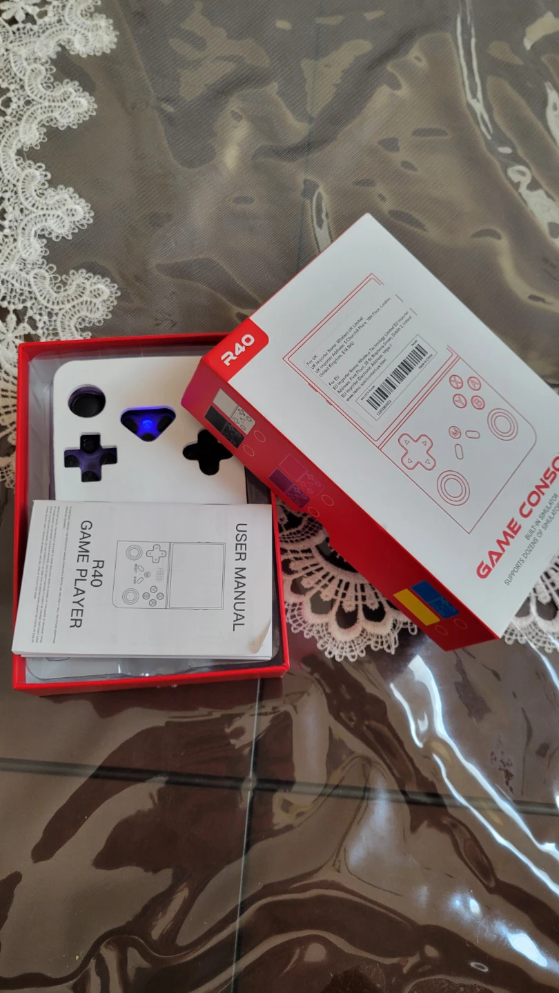 Purple Portable Handheld Gaming Console with Dual Analog Sticks - photo 3