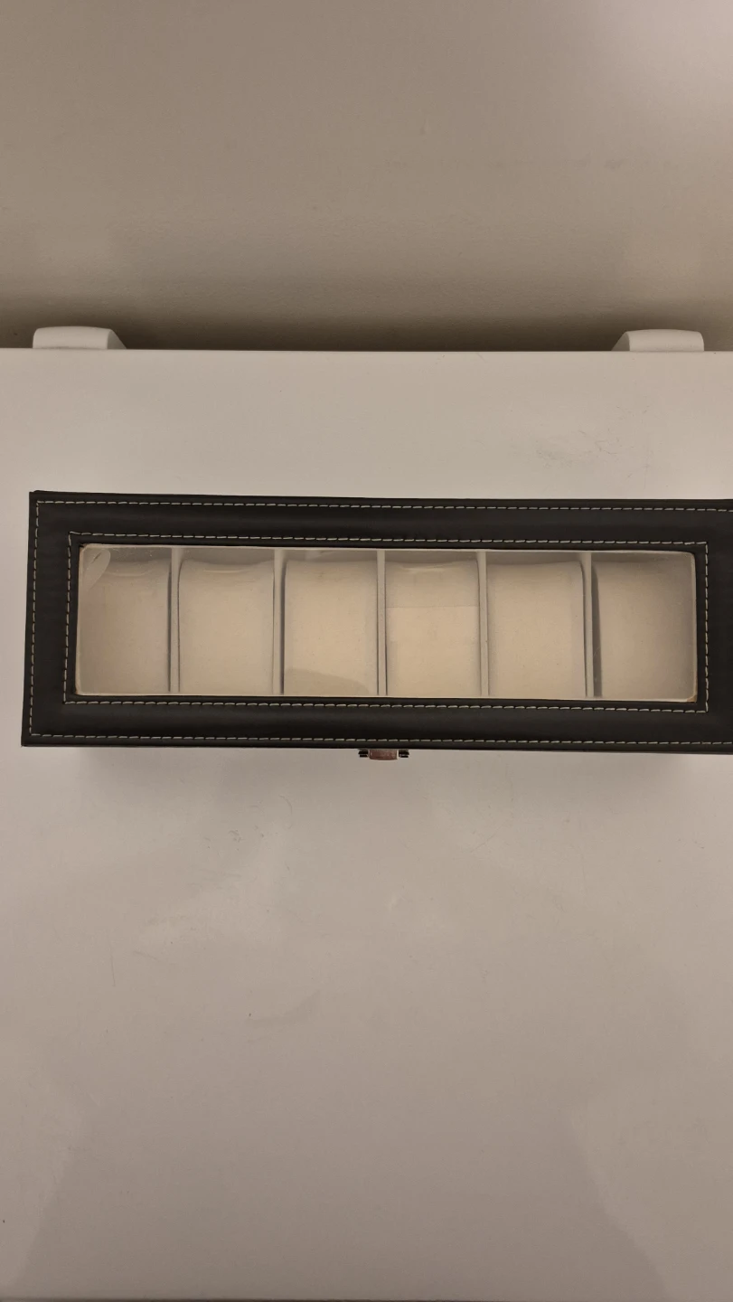 6-Slot Watch Box with Plastic Lid ⚽️ - photo 2