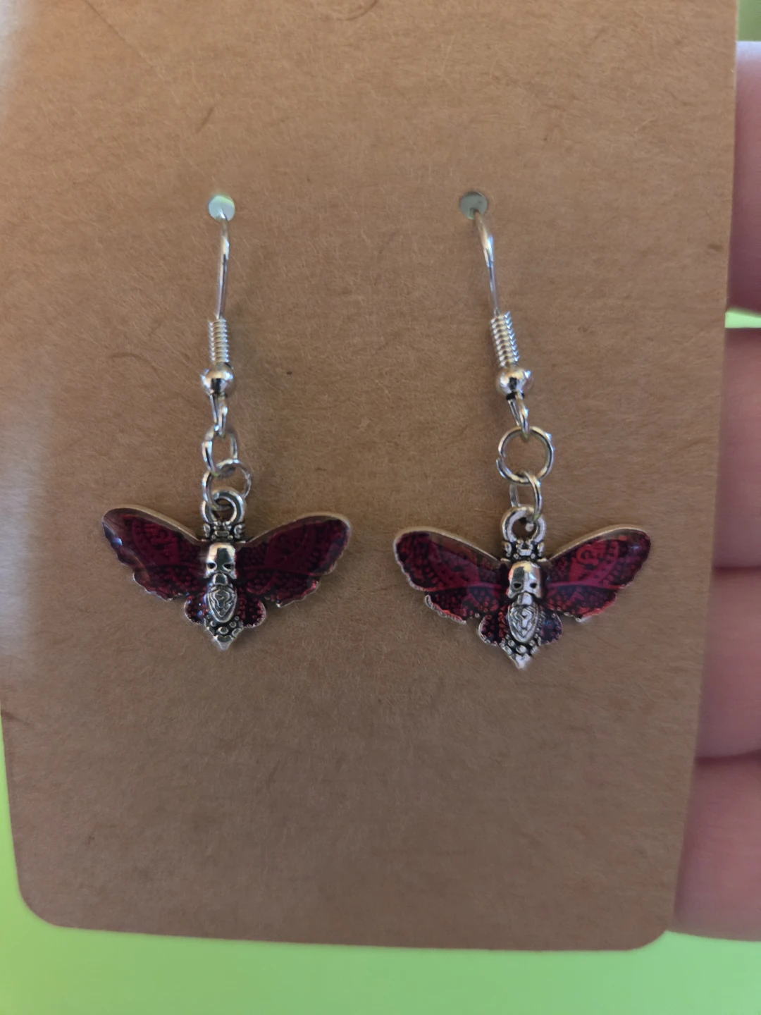 Death's Head Moth Earrings - photo 2