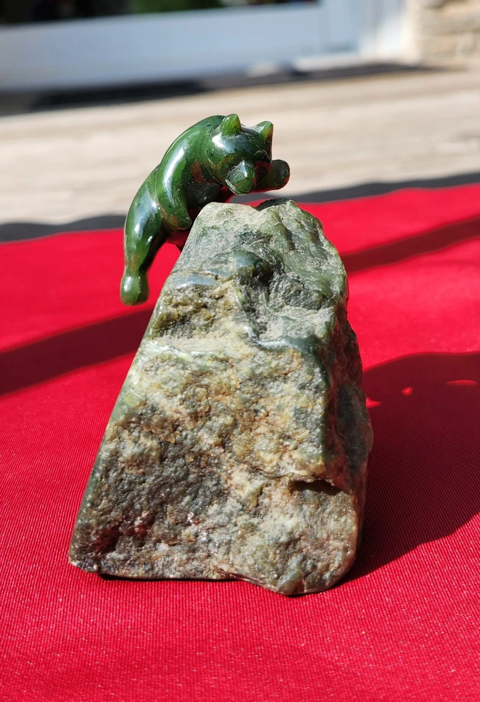 Jade Bear on Jade Stone - photo 3