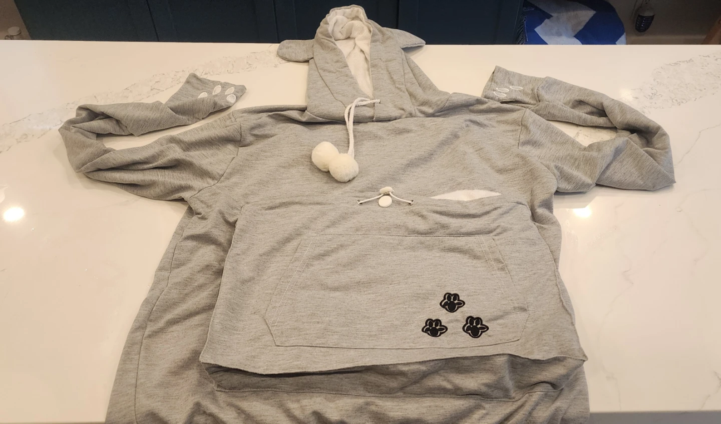 Cat Hoodie with Pouch for Carrying a Cat