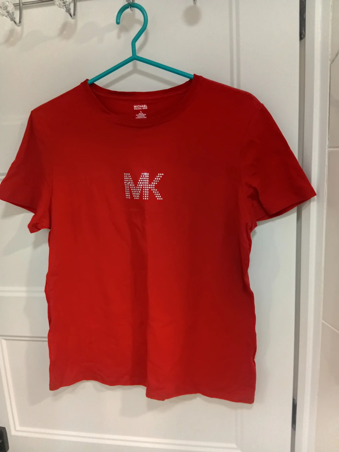 T-shirt Michael Kors rouge à logo MK