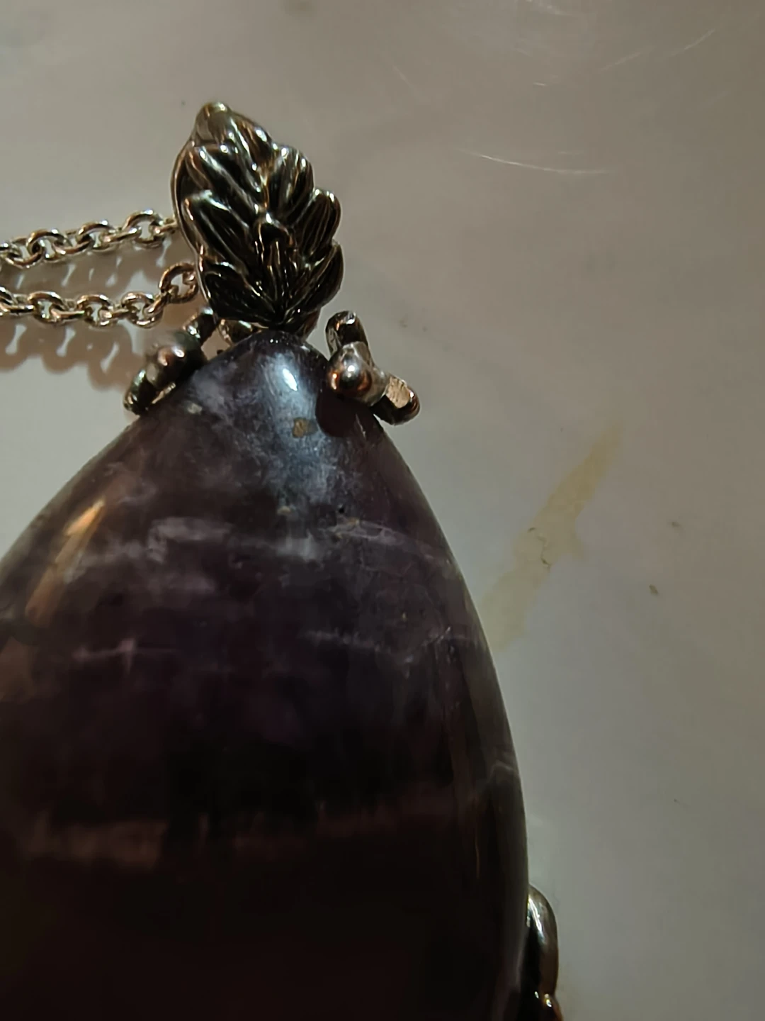 Amethyst Rose Pendant Necklace - photo 2