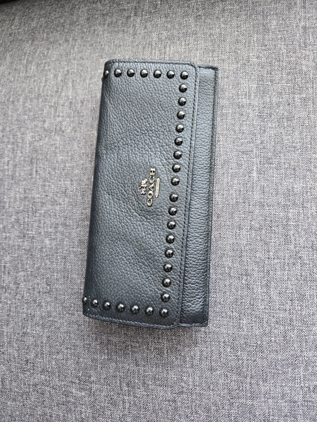Coach Black Leather Bifold Wallet