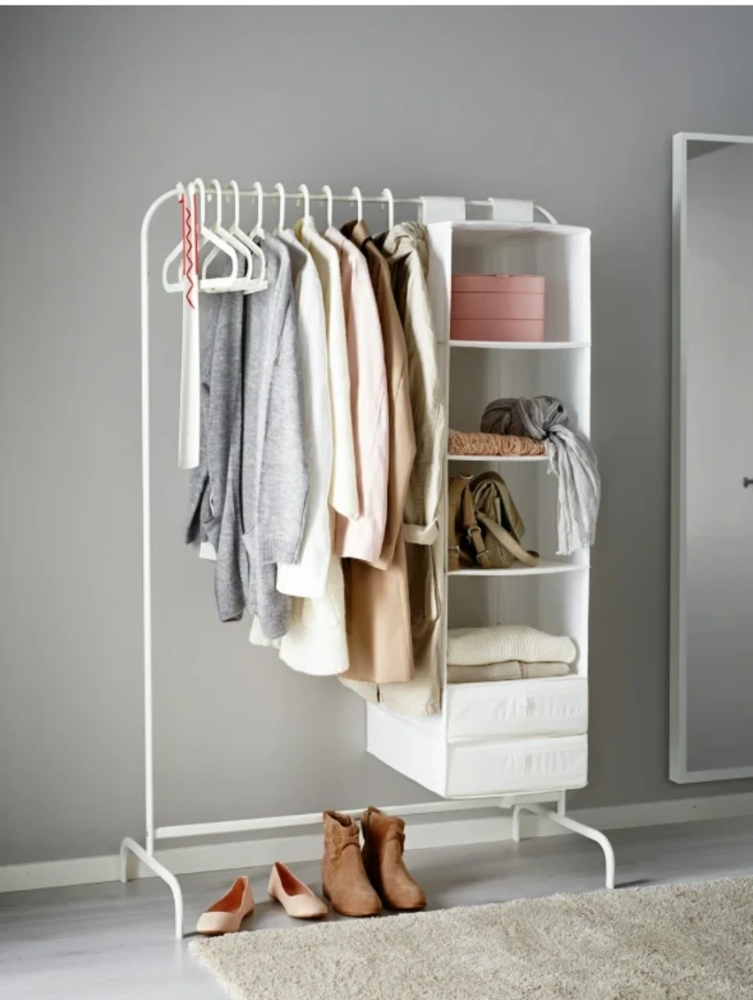 White Metal Clothes Rack - photo 2