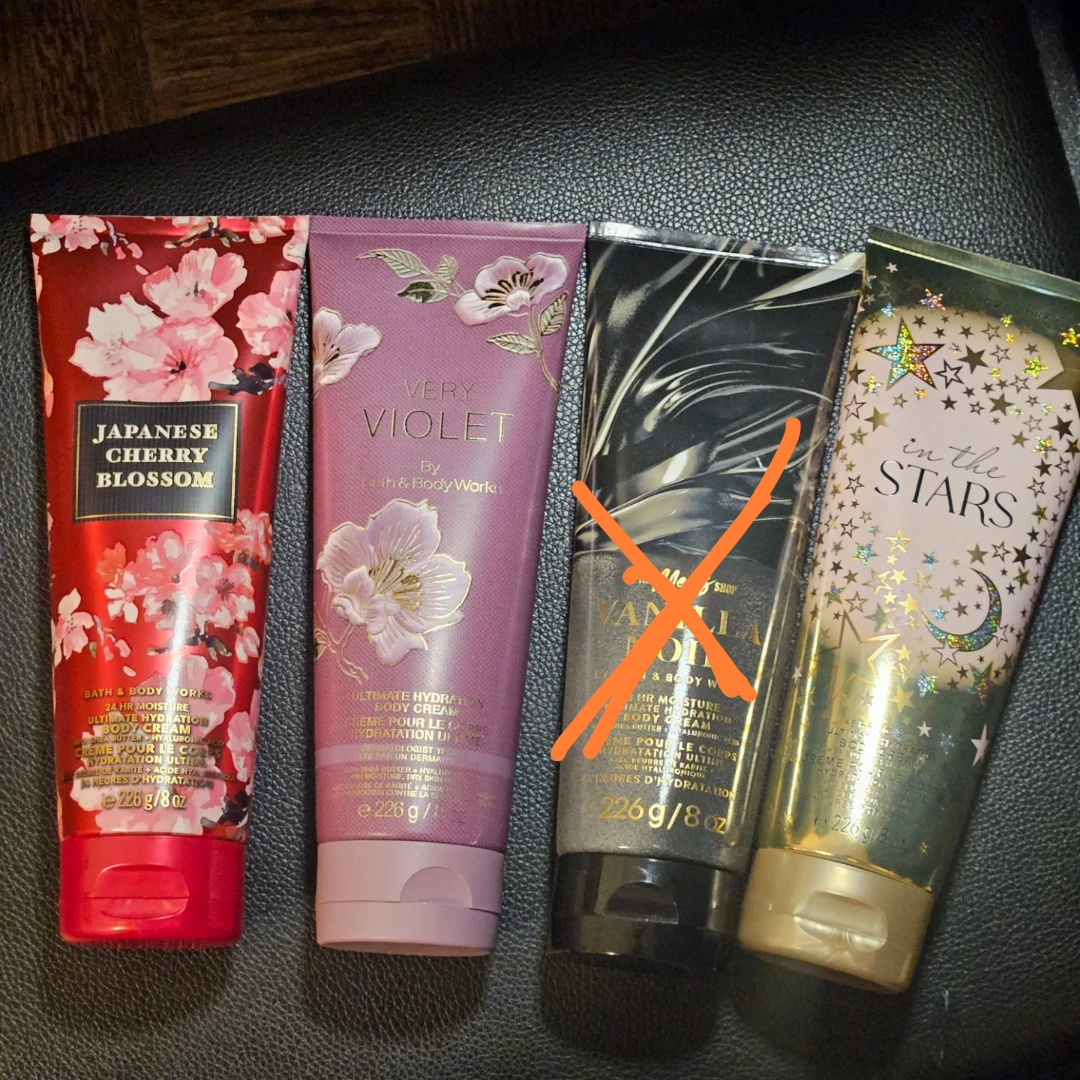 Bath & Body Works Lot of 3 Full Size Body Creams