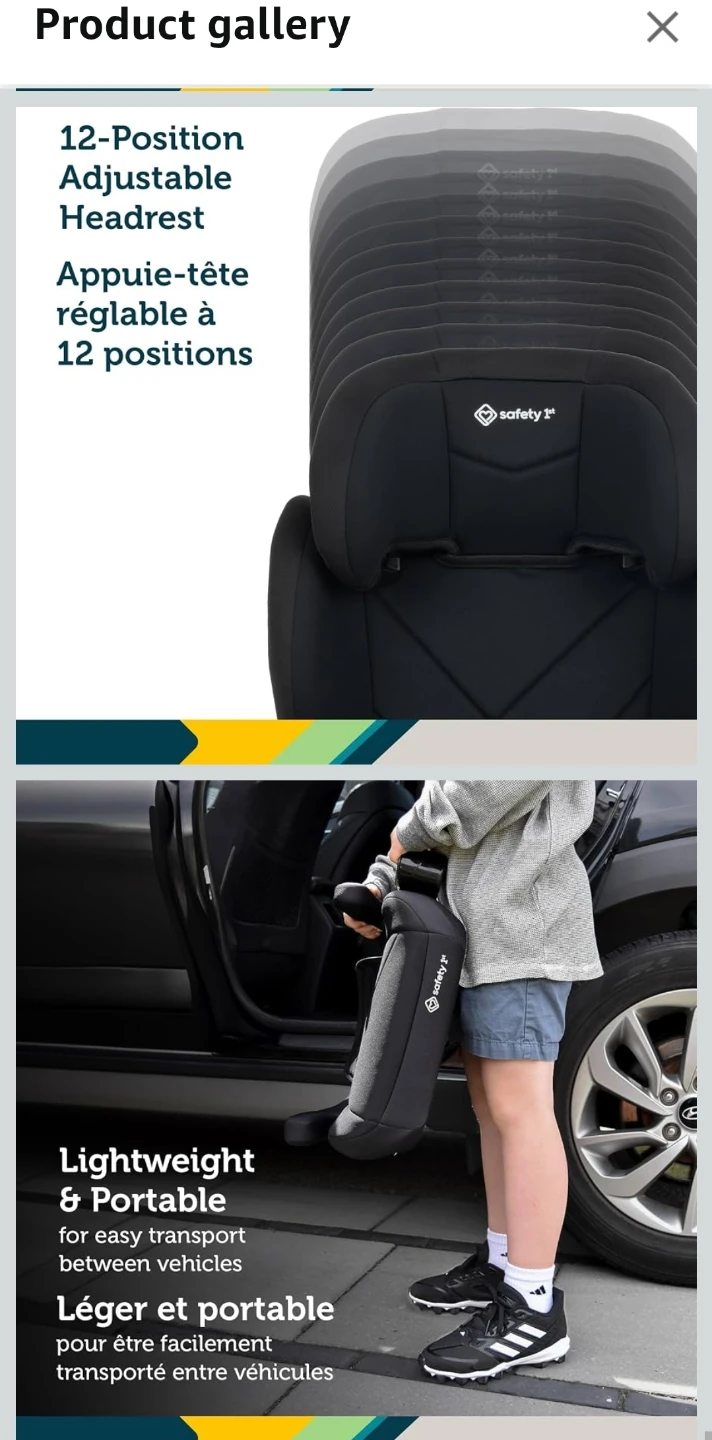 Safety 1st Growmate 2-in-1 Belt-Positioning Booster Car Seat - photo 5