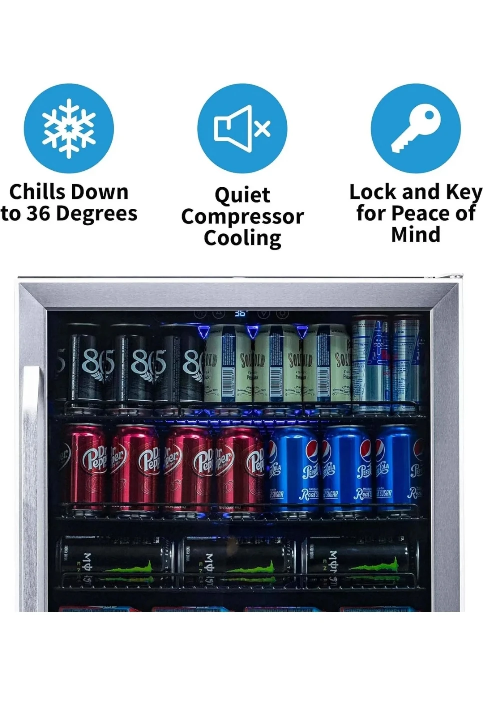 NewAir 24" Built-in Beverage Refrigerator - photo 2