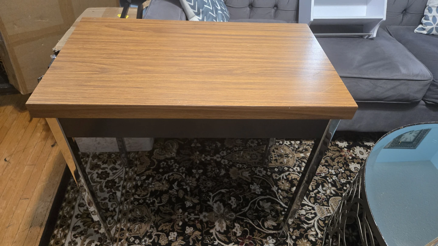Wooden Top Side Table