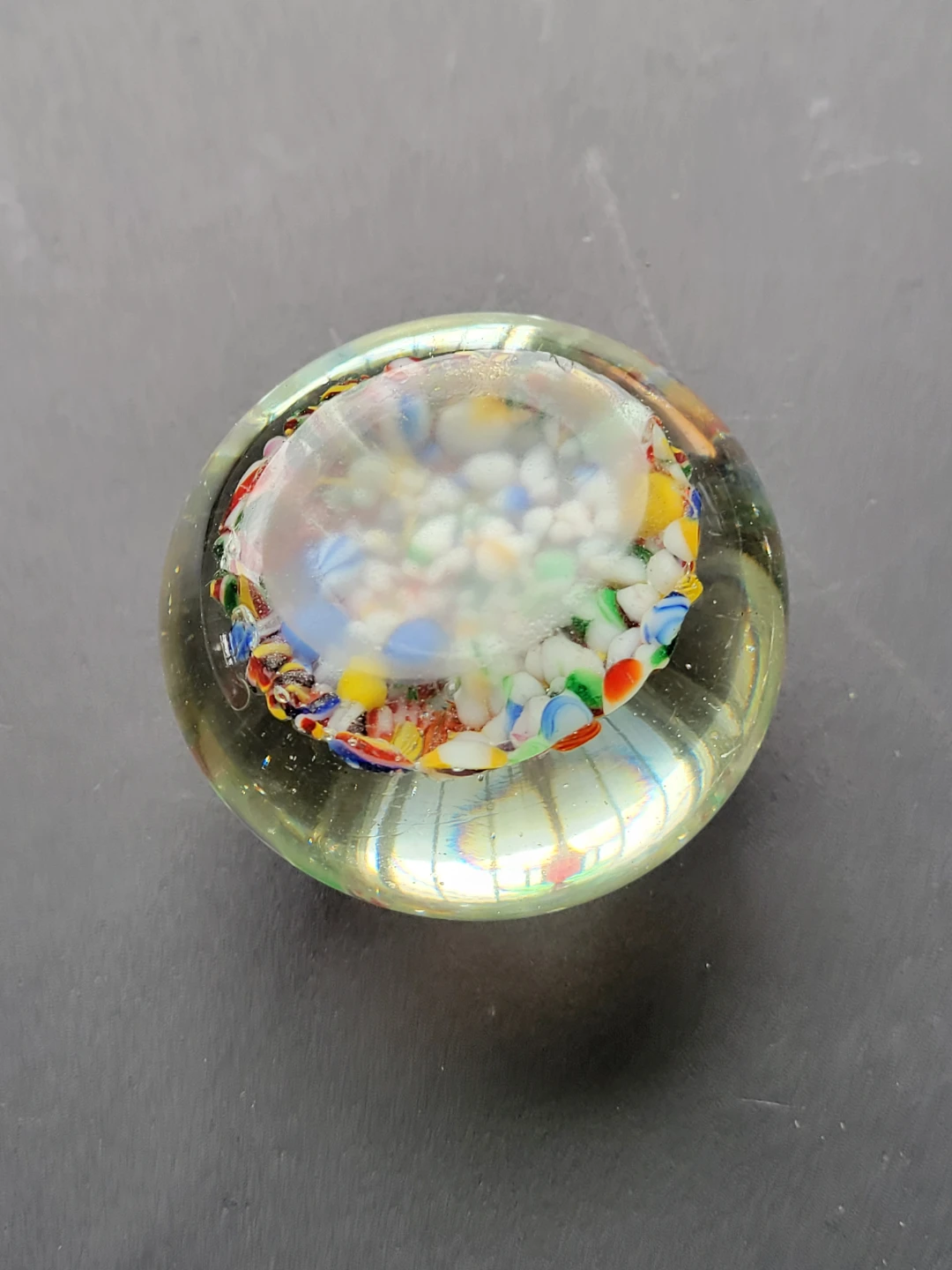 Murano Glass Paperweight with Millefiori Canes - photo 4