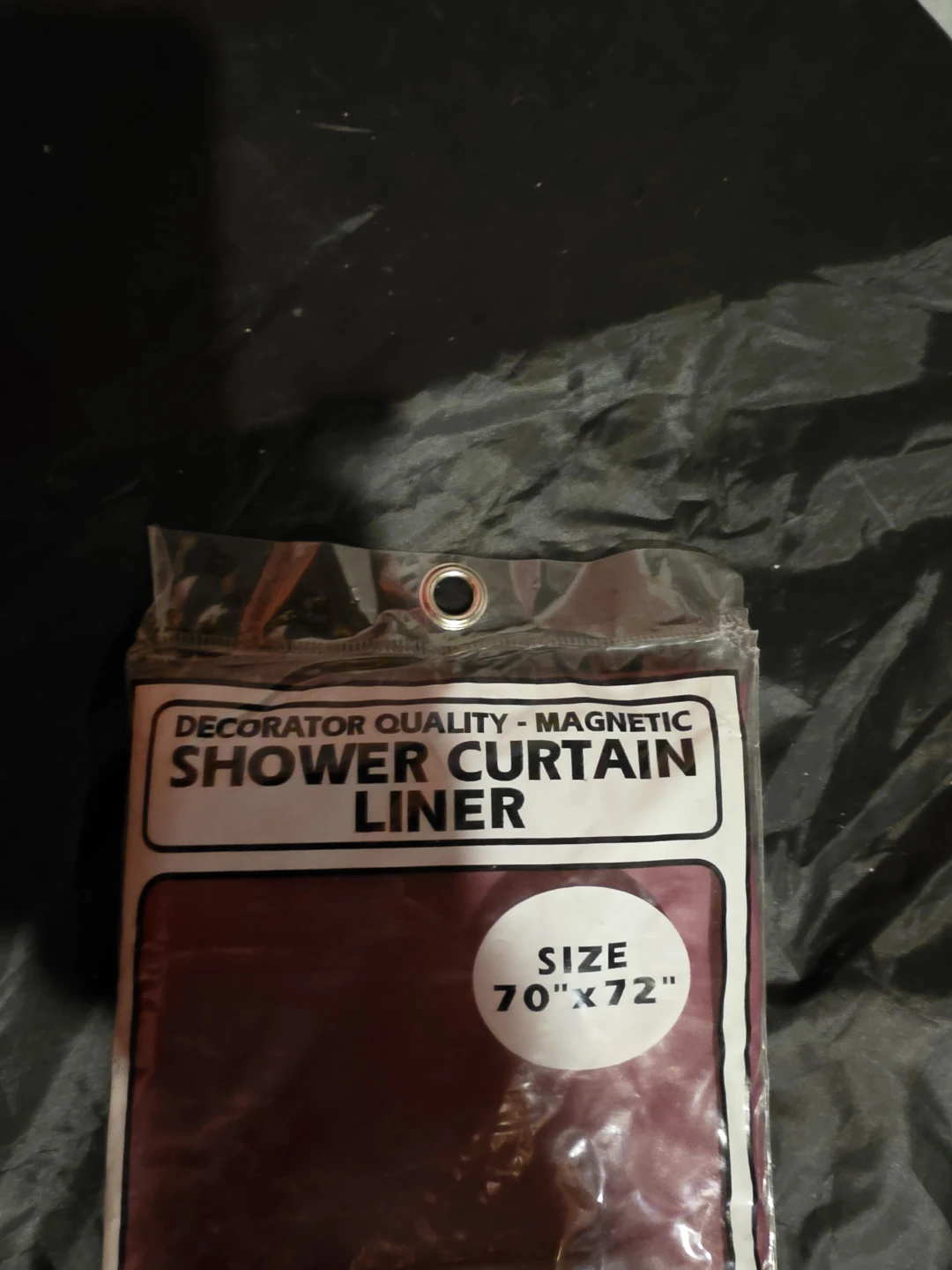 Magnetic Shower Curtain Liner - Burgundy 70"x72" - photo 3