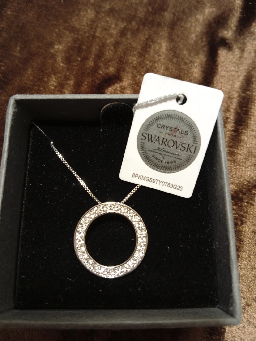 NIC & SYD Circle Pendant Necklace with Swarovski Crystals - photo 3