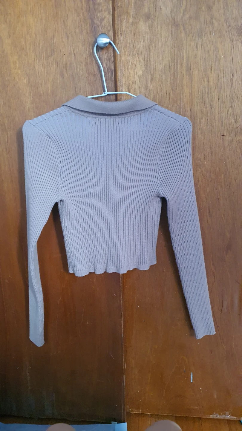Rib-Knit Cardigan Sweater Shirt - photo 3