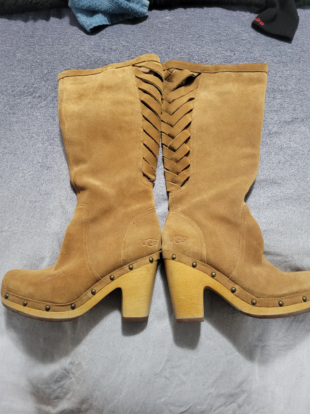 New Womens UGG Rumer Dark Chestnut Suede Tall Boots - photo 2