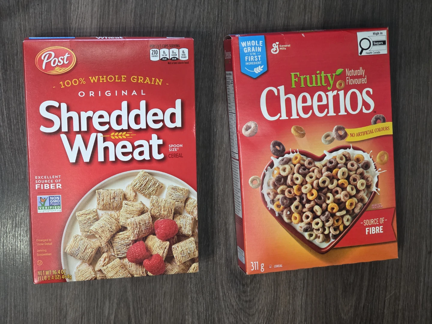 Free cereal – 2 boxes (Shredded Wheat & Cheerios)