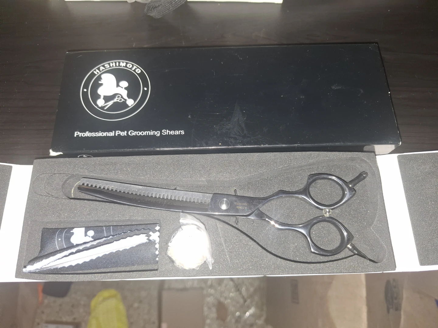HASHIMOTO Professional Pet Grooming curved thinning Shears - photo 4