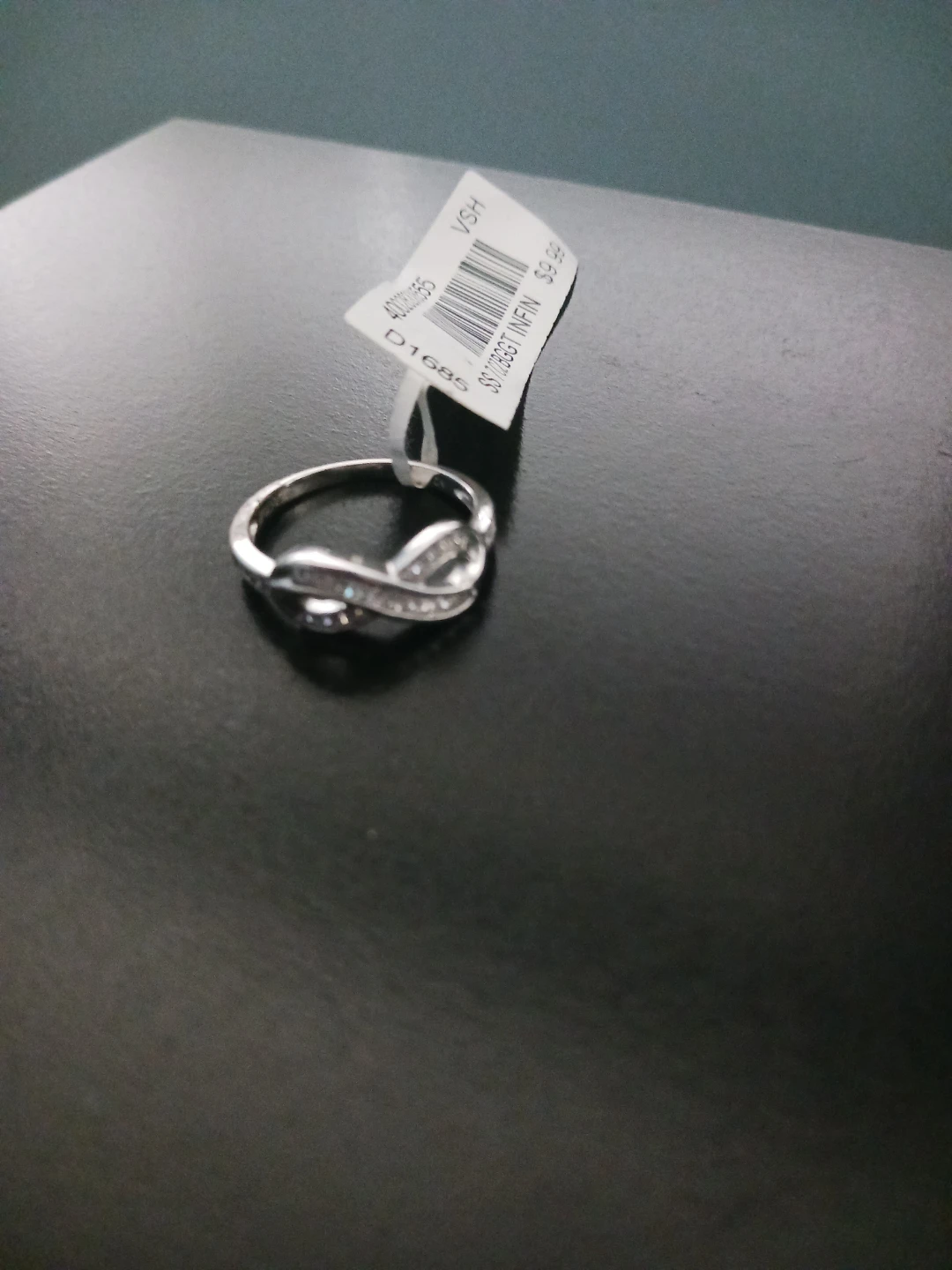 Beautiful Infinity Ring -size 7-7.5
