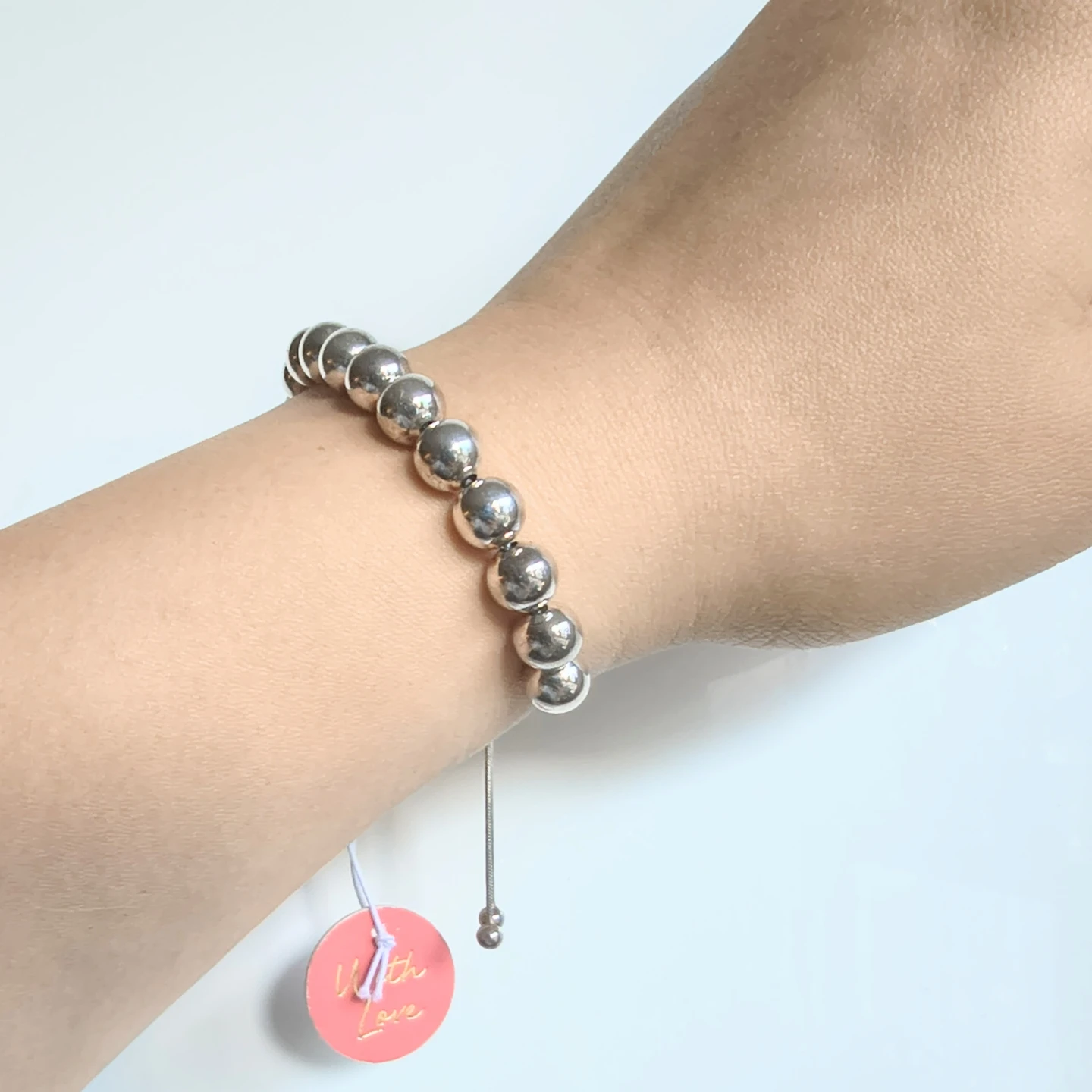 Mia Fiore Sterling Silver Bead Bolo Bracelet