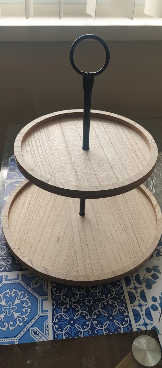 2-Tier Wood Serving Tray - photo 4