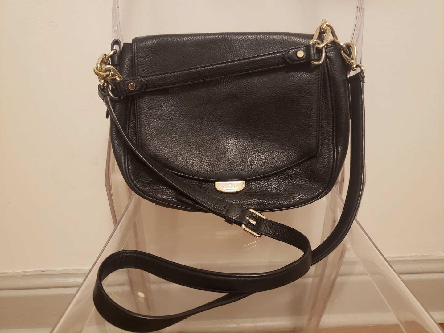 KATE SPADE Mulberry Street Alecia Pebbled Black leather Bag