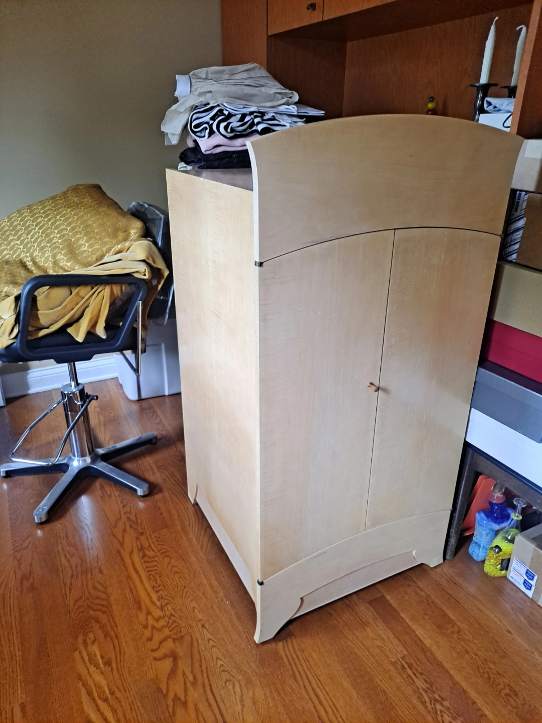 Light Wood Cabinet with Doors