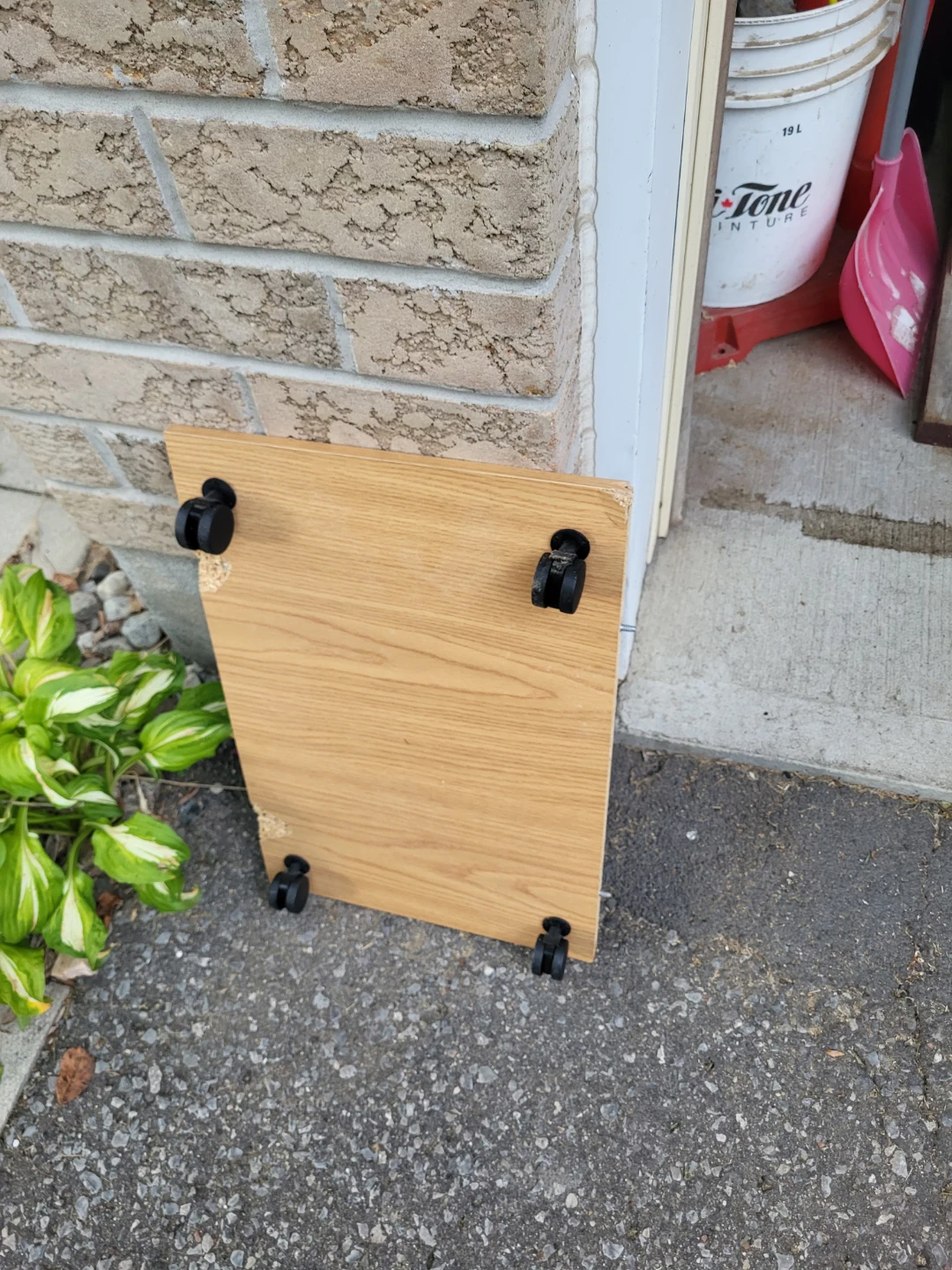 Homemade Dolly for File Cabinet