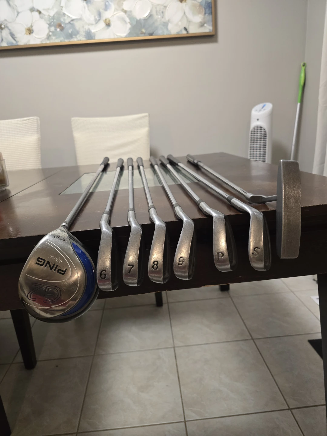 Ping g2 driver ping pal putter and king snake irons golf set