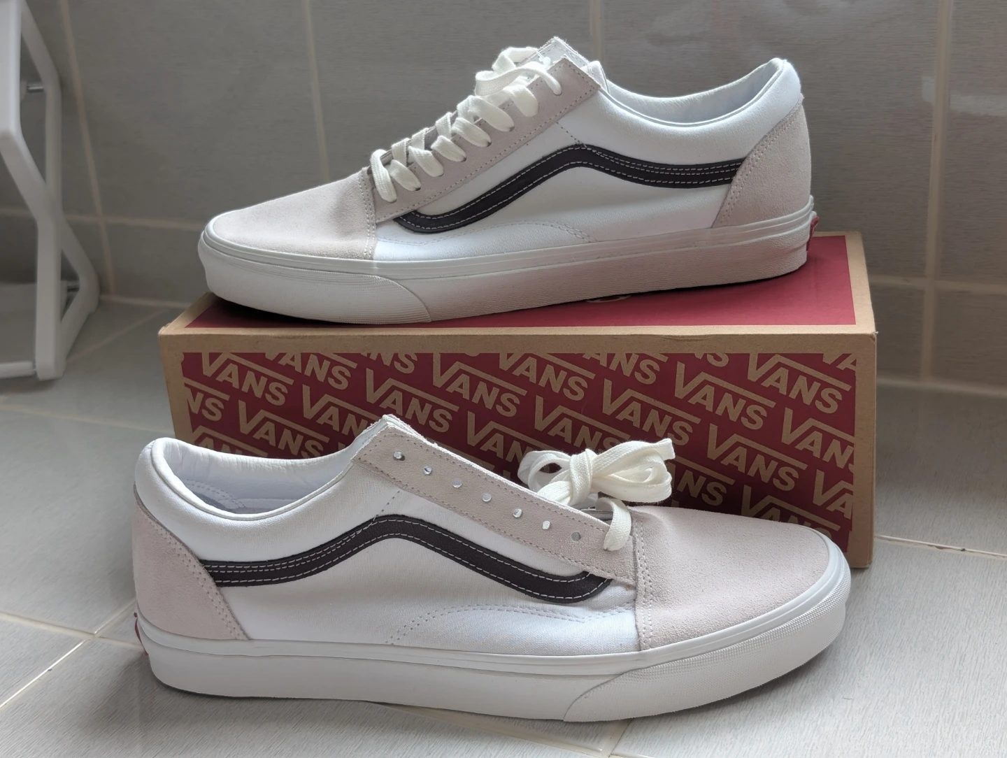 Vans Old Skool Sneakers - White/Cream Suede - photo 3