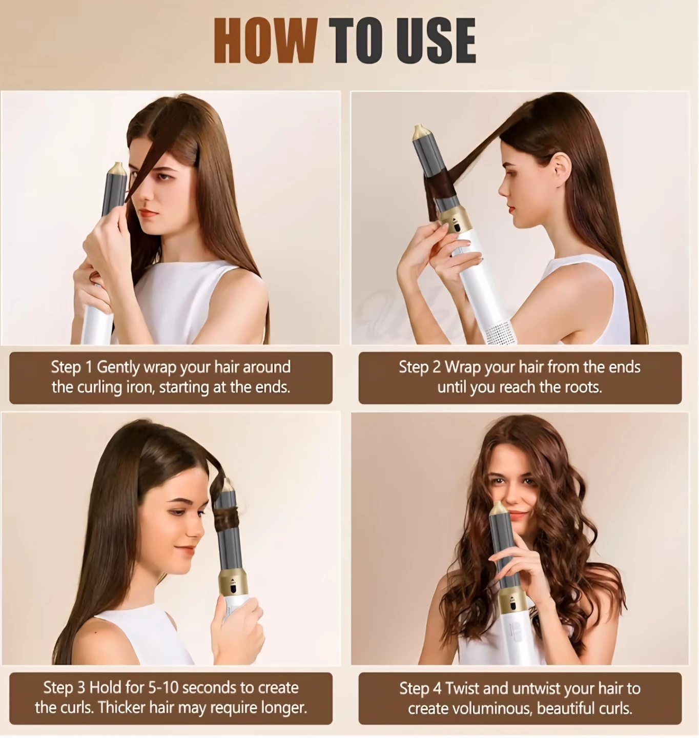 6 in 1 Airstyler, Multi Hair Styler Dryer Brush, - photo 5