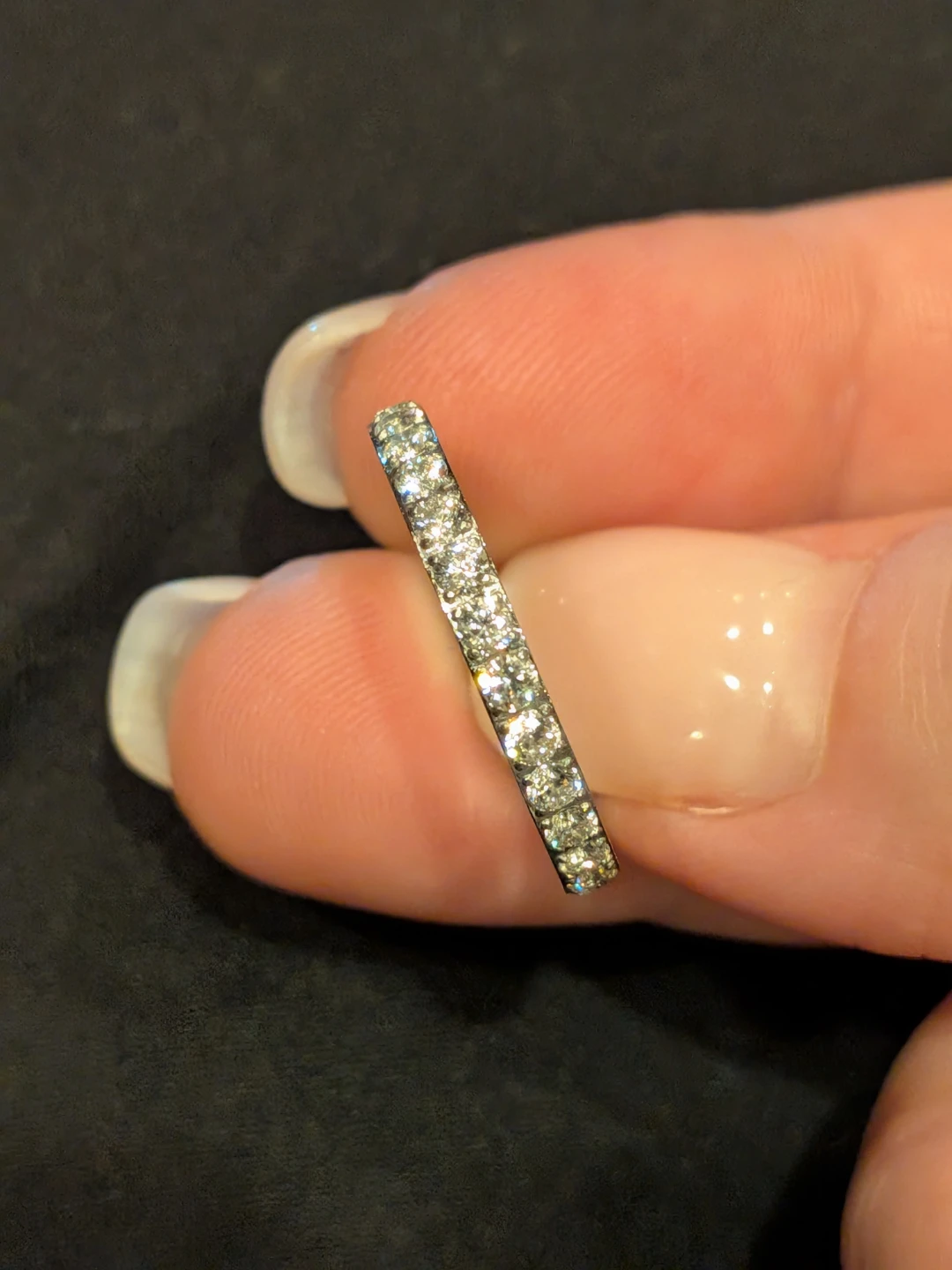 Size 7 Sparkly Eternity Band Ring - photo 5