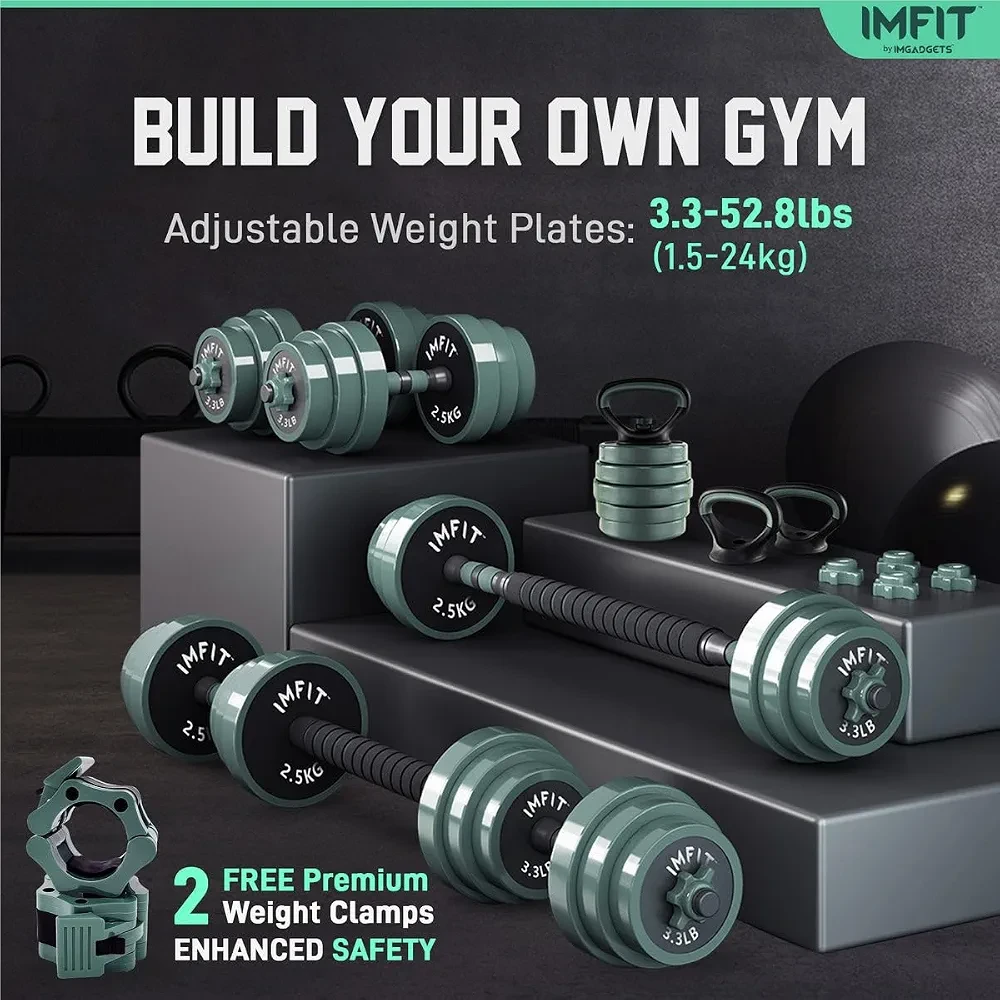IMFit 52lb Adjustable Dumbbells Set - New - photo 2