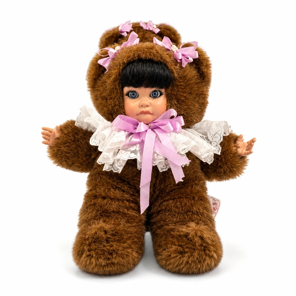 Bear Necessities Cuddleville Baby Porcelain Doll 1991
