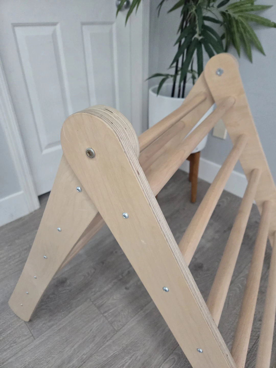 Triangle wooden climber