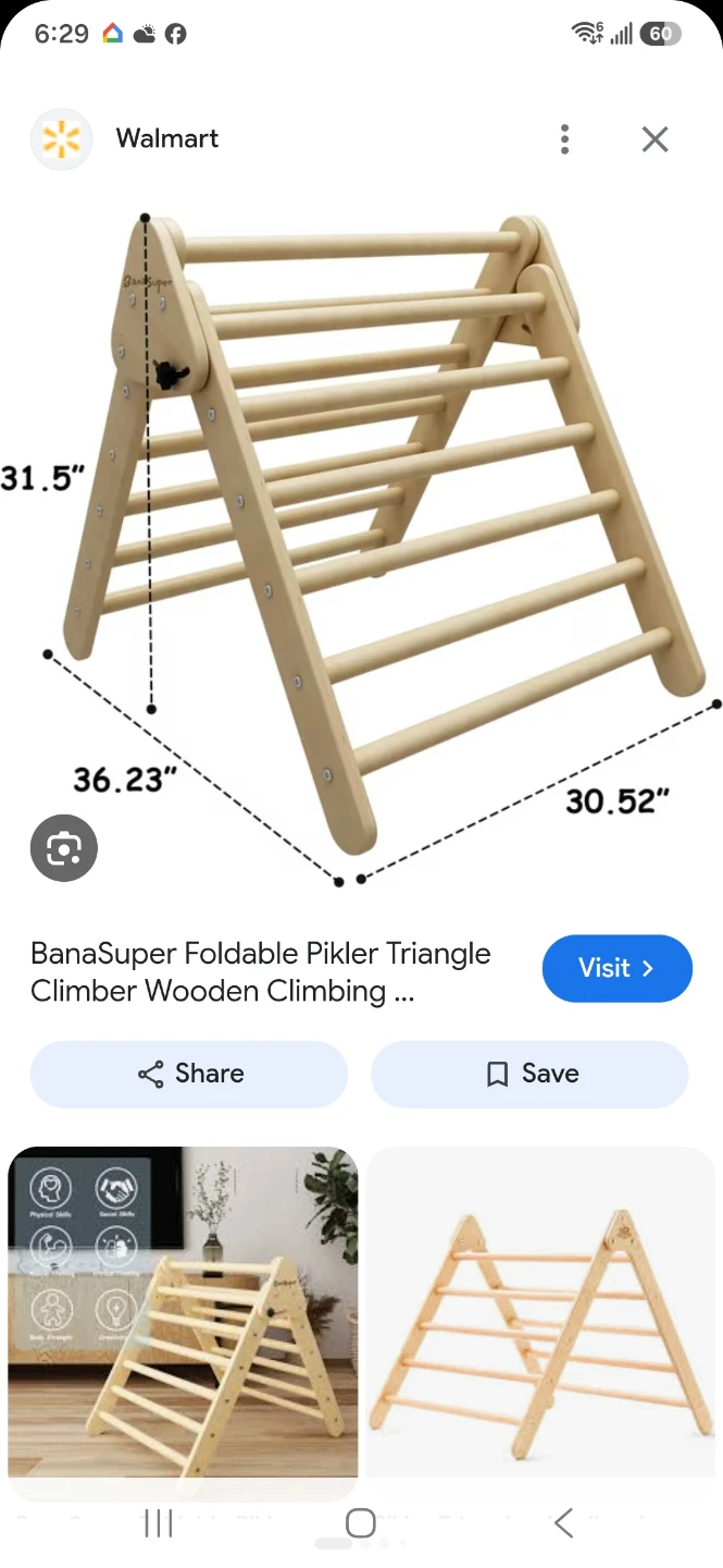 Triangle wooden climber - photo 2