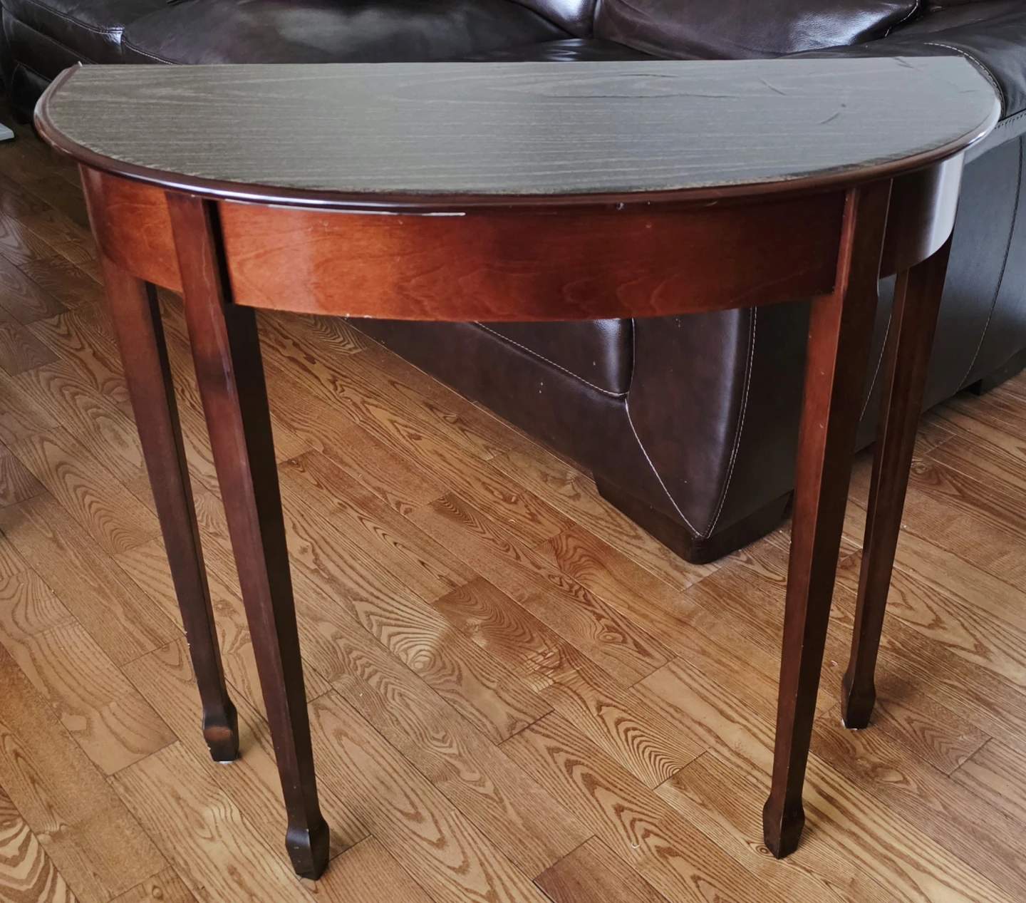 Demilune  Console Table, EUC. - photo 4