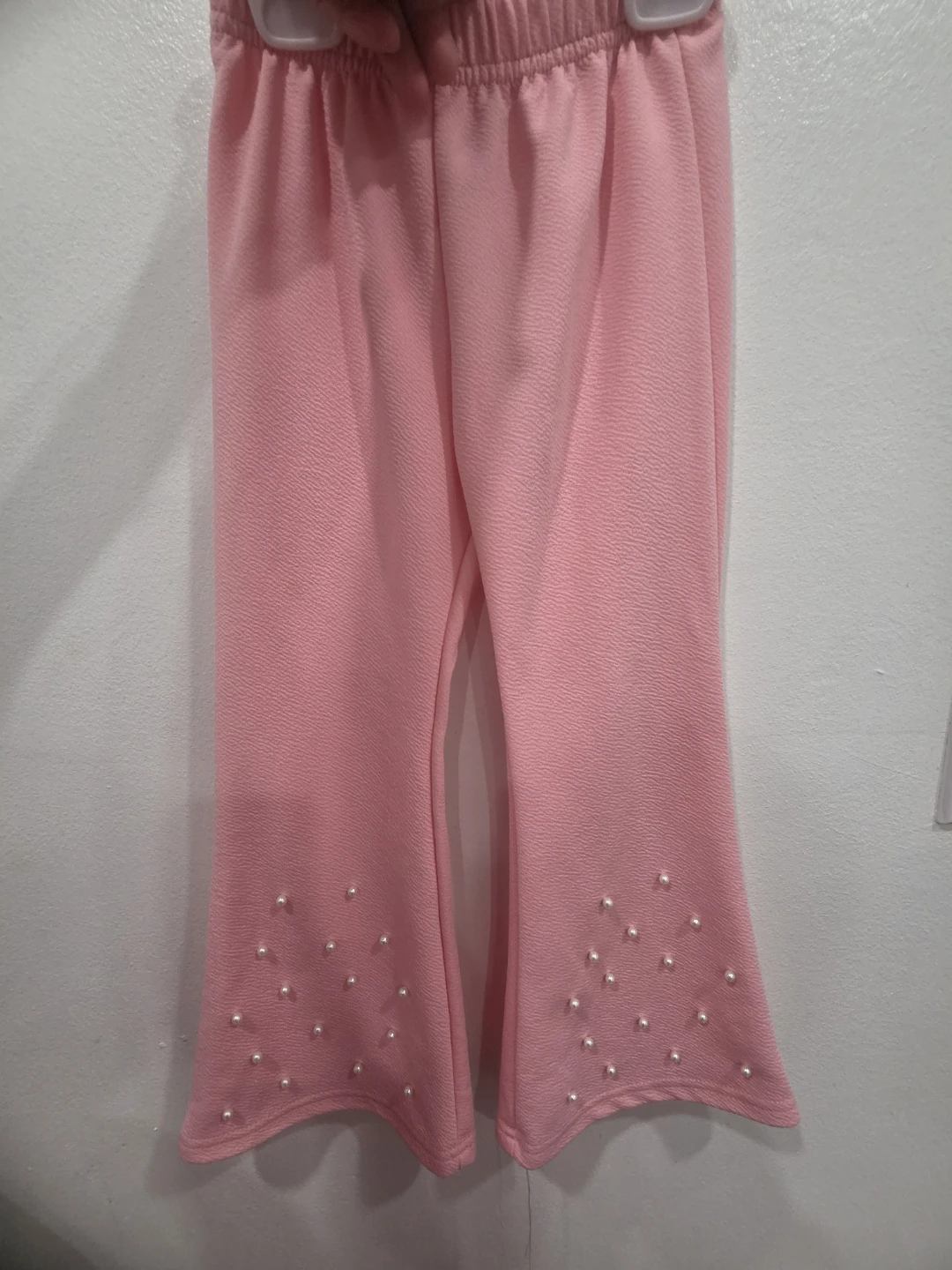 Girls Pink Pearl Blouse and Pants Set - photo 3