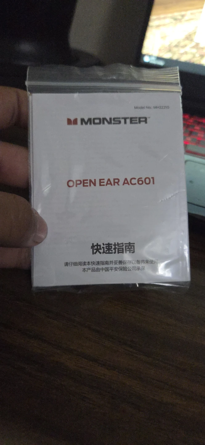 Monster Open Ear AC601 Air Conduction Bluetooth Headphones - photo 3