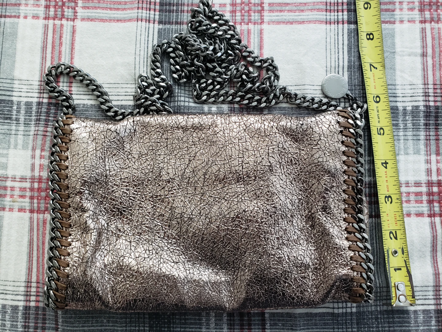 Stella McCartney Metallic Clutch Bag - photo 2