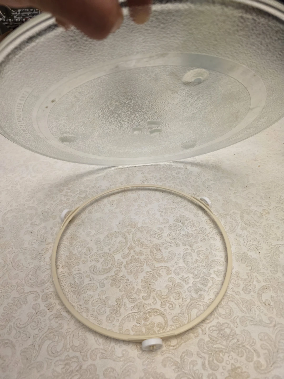 Panasonic 15" Microwave Glass Turntable Plate w/ 10" Roller Ring - photo 2