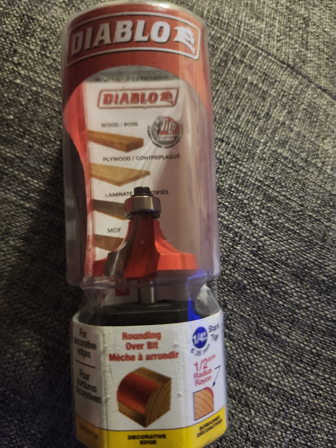 Diablo Rounding Over Router Bit 1/2" Radius