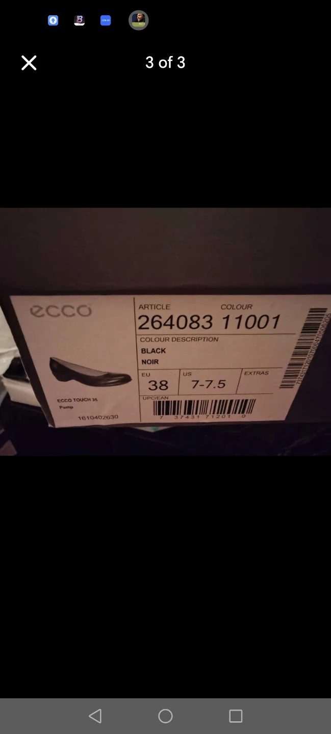 Ecco touch size 38 women's dress shoe