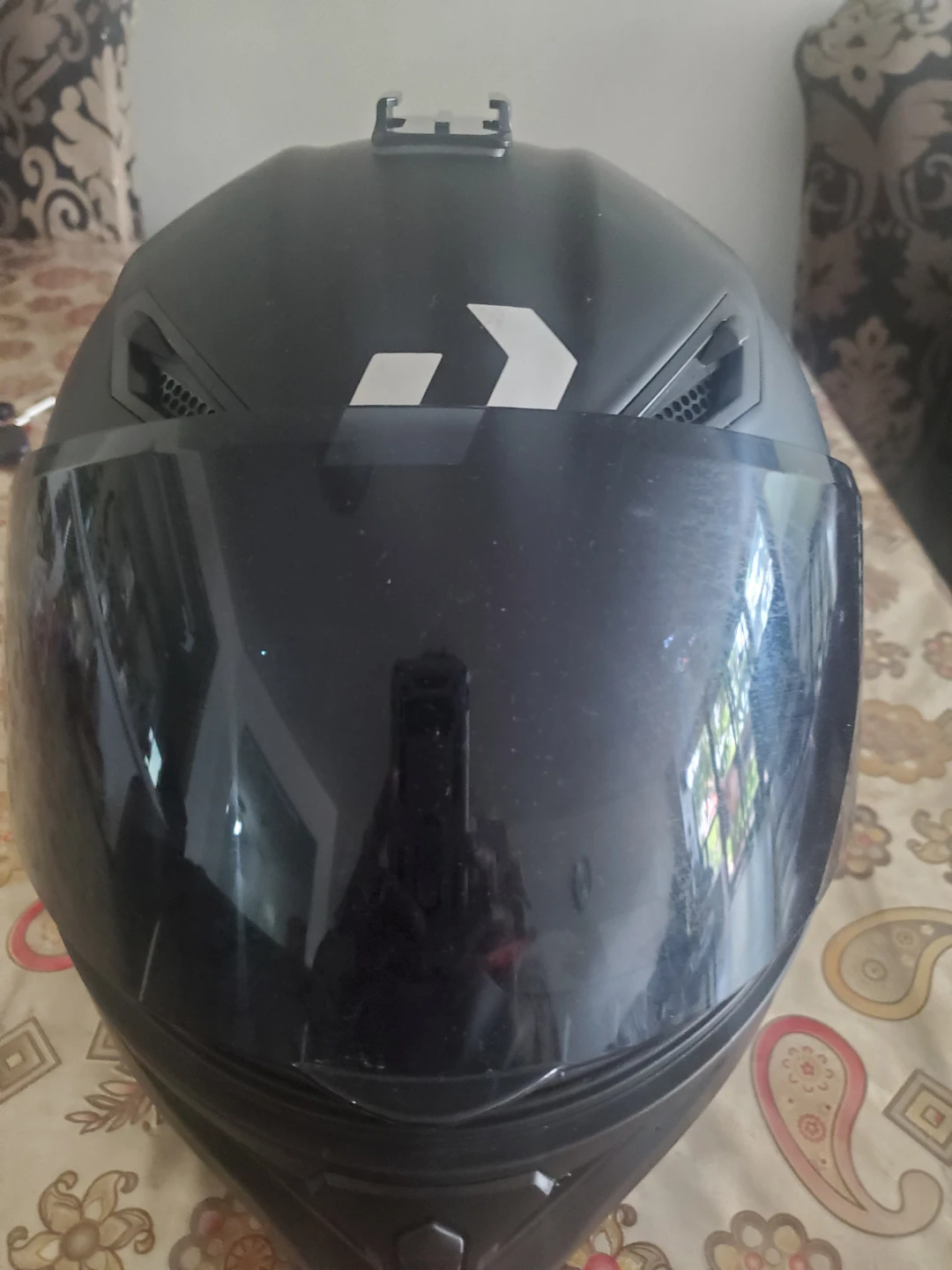 Black Motorcycle Helmet