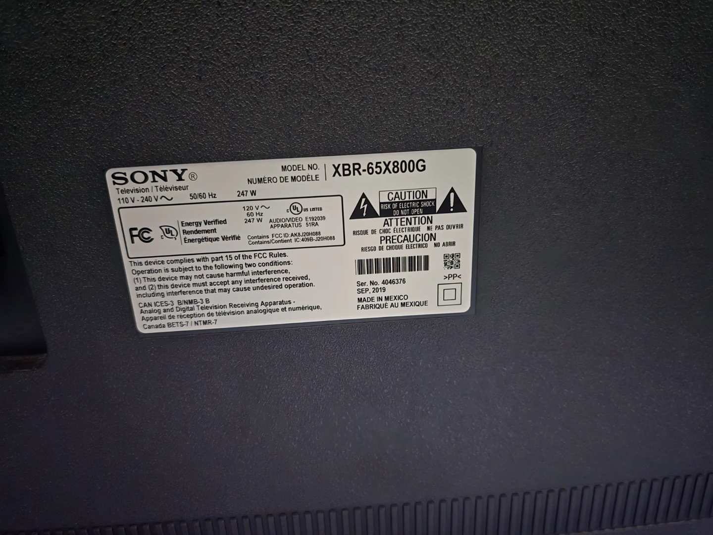 Sony XBR-65X800G - 65" X800G Smart LED 4K UHD TV with HDR - photo 3