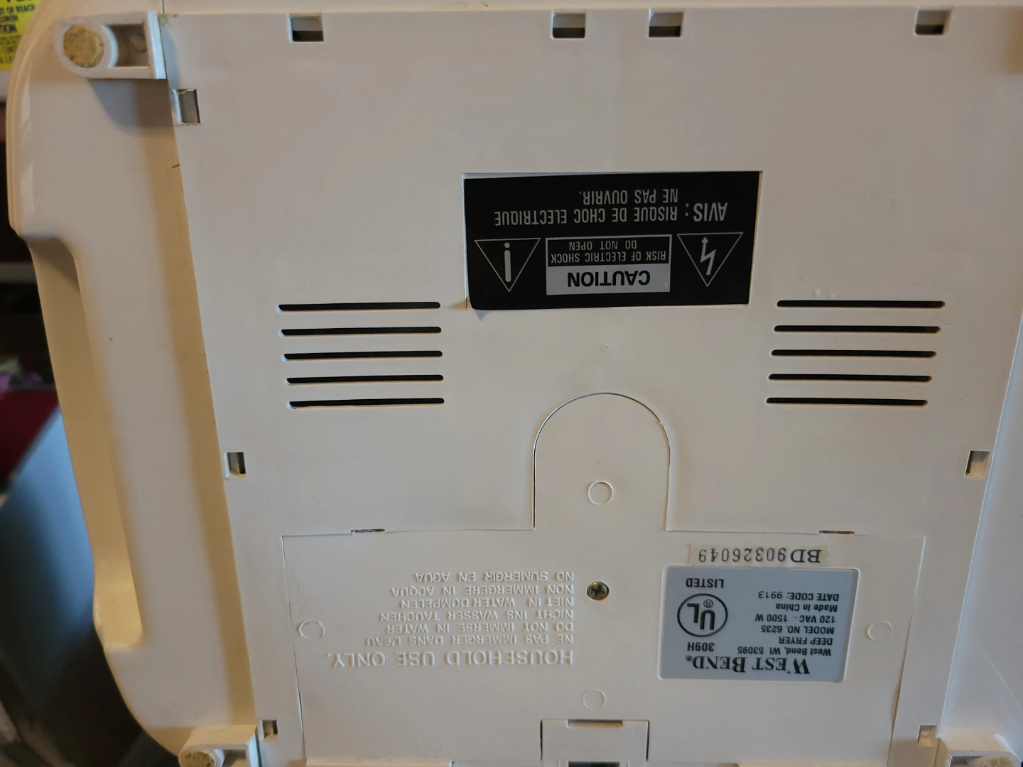 Westbend electric  deep fryer - photo 3
