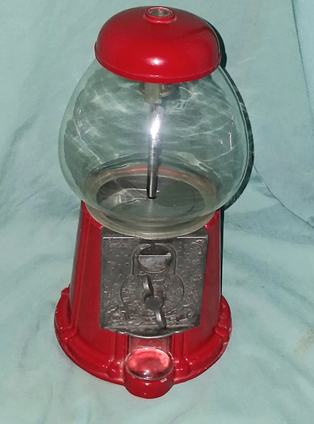 Vintage Look Red Carousel Gumball Machine Takes Quarters