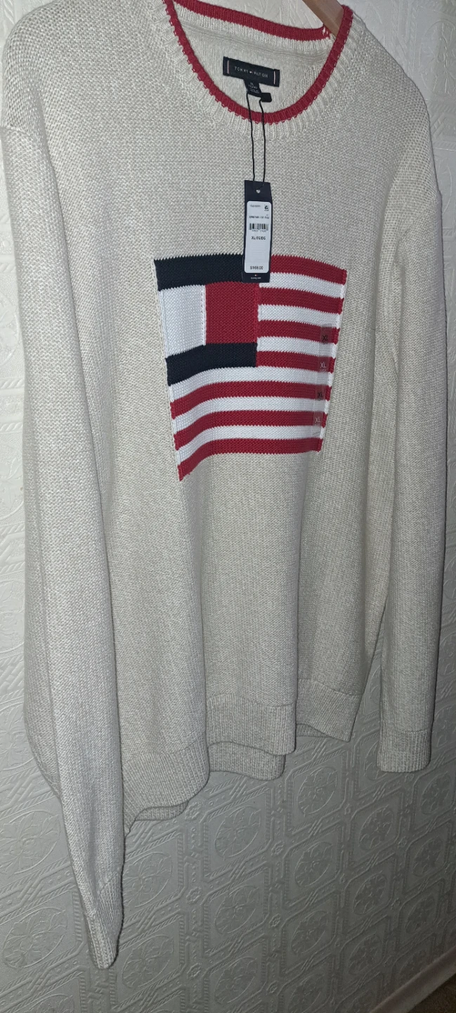 Tommy Hilfiger Sweater - XL, Signature Flag/100% Heavy Cotton! - photo 5