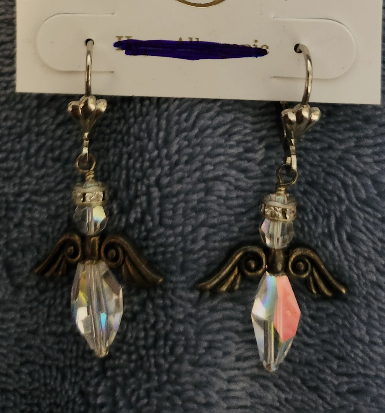 Angel Crystal Dangle Earrings